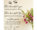 For Beautiful Eyes - Audrey Hepburn